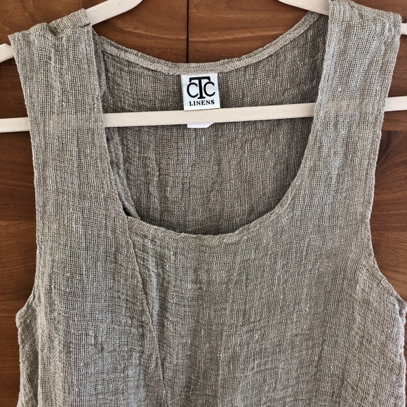 Asymmetrical Linen Tank by Carol Turner - Picture 7 of 8